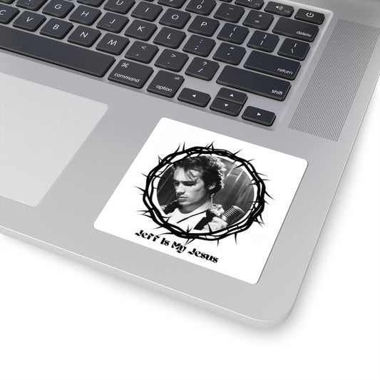 Jeff Is My Jesus 3x3 Kiss-Cut Tribute Sticker