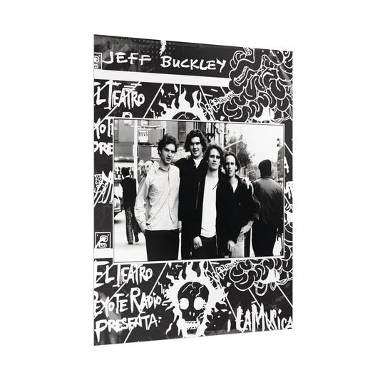 Jeff Buckley Band 90s Art Print Vintage Music Poster - A Tribute in Art (A3/A4 Sizes)