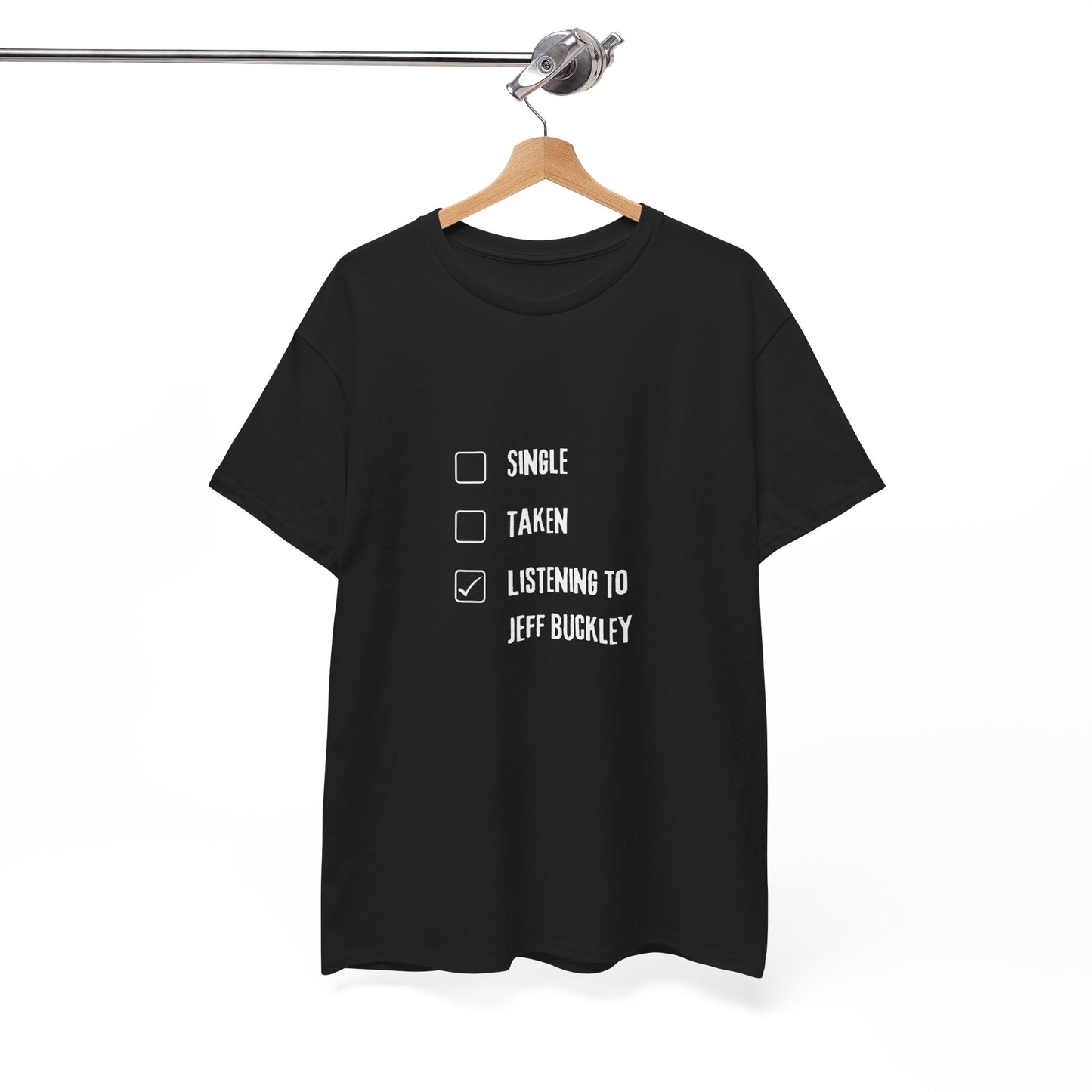 Jeff Buckley Single Taken Listening Unisex Music Lover Black T-Shirt