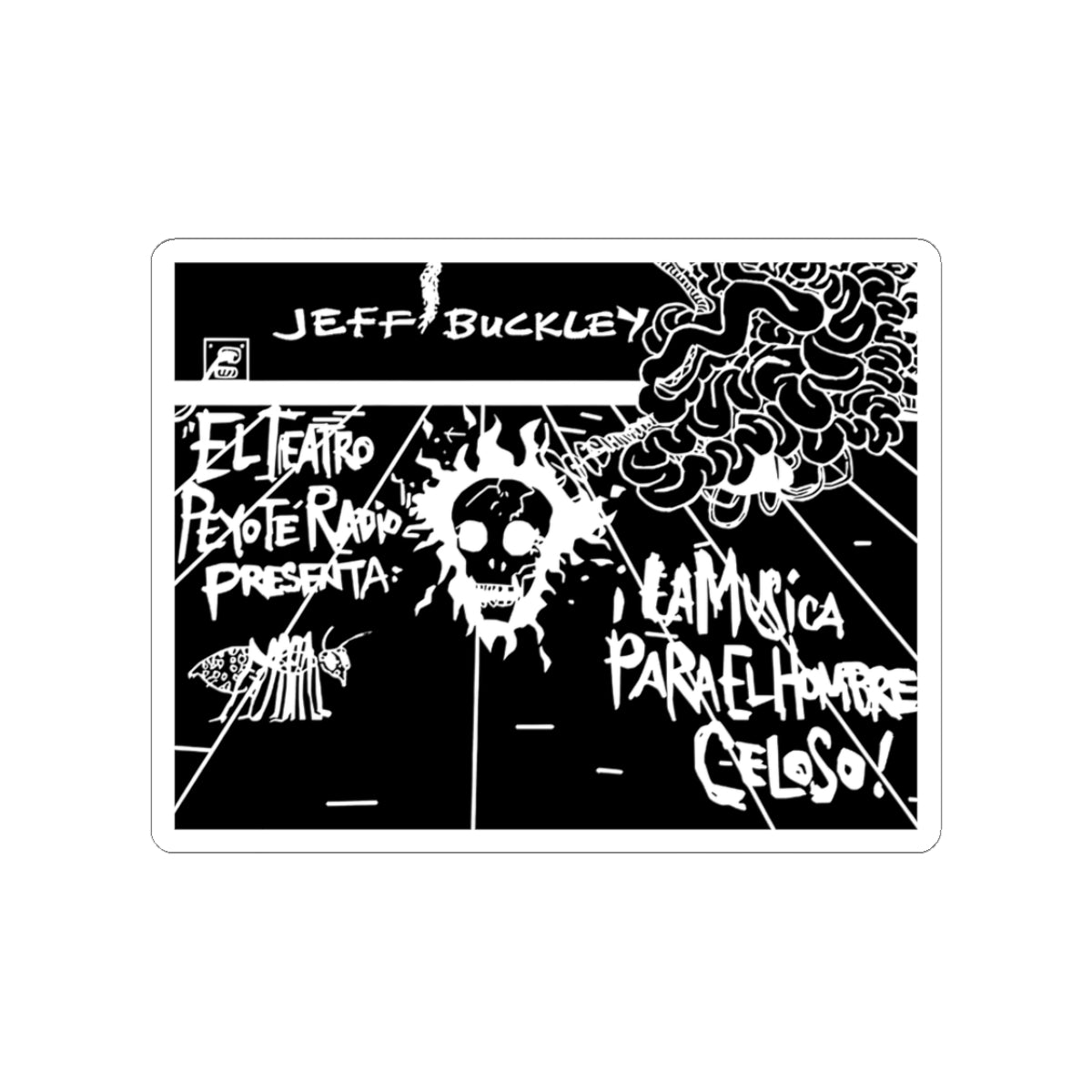 Jeff Buckley Tribute Original Art Music Sticker