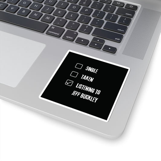 Jeff Buckley Single Taken 3x3 Kiss-Cut Tribute Sticker