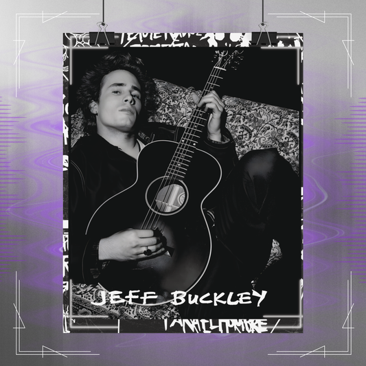 Jeff Buckley Music Legacy Art Print Vintage Poster - A Tribute in Art (A3/A4 Sizes)