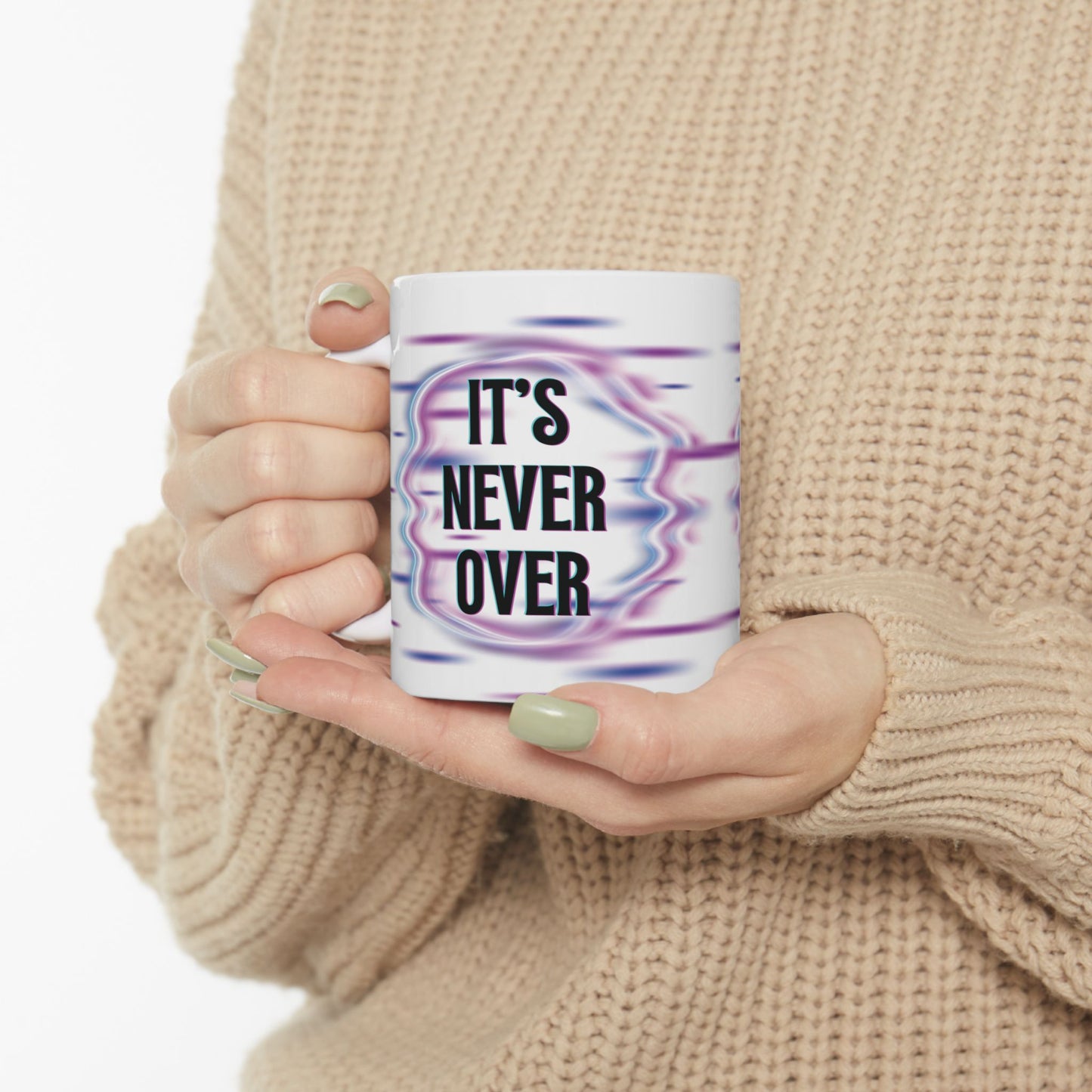 Jeff Buckley Tribute It's Never Over Mug, Poetic Lyric 11oz Ceramic Coffee Mug