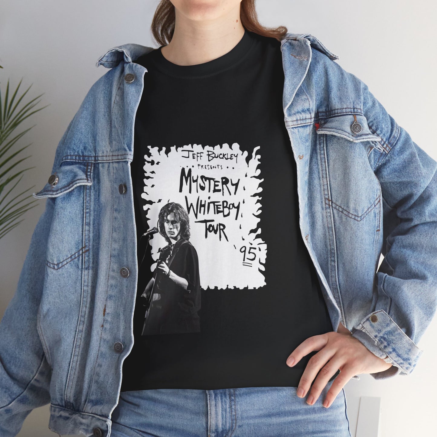 Jeff Buckley Legacy T-Shirt Mystery Whiteboy Tour '95 Vintage Music Unisex Heavy Cotton Tee