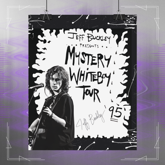 Jeff Buckley Mystery White Boy Art Print Vintage Poster - A Tribute in Art (A3/A4 Sizes)