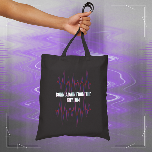 Jeff Buckley Tribute Born Again Vintage Music Lyric Eco Cotton Canvas Tote Bag - Legacy In Design