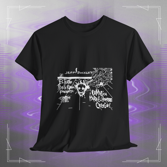Jeff Buckley Tribute T-Shirt Original Art Grunge Vintage Music Unisex Heavy Cotton Tee