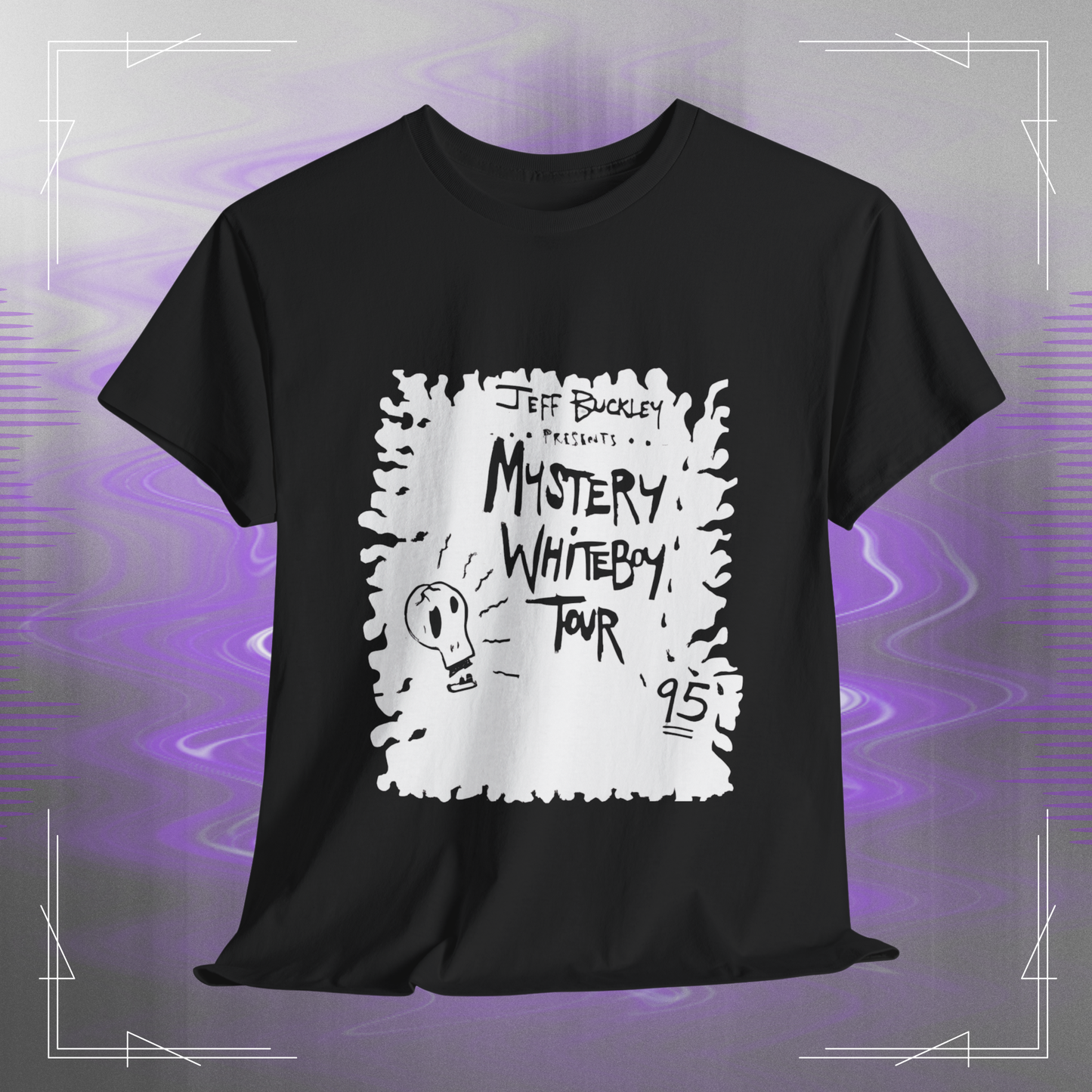 Jeff Buckley Inspired Legacy T-Shirt Original Art Vintage Music Tour Unisex Heavy Cotton Tee
