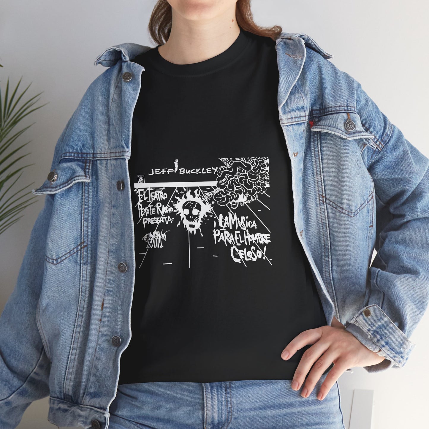 Jeff Buckley Tribute T-Shirt Original Art Grunge Vintage Music Unisex Heavy Cotton Tee