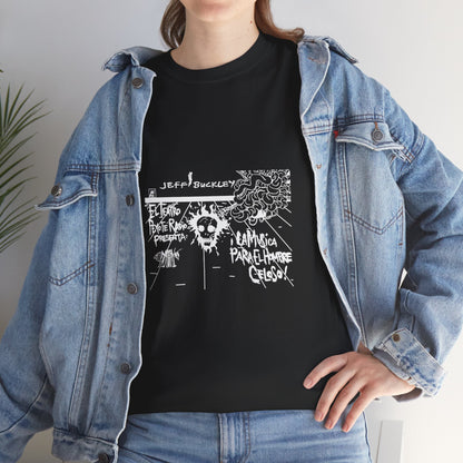 Jeff Buckley Tribute T-Shirt Original Art Grunge Vintage Music Unisex Heavy Cotton Tee
