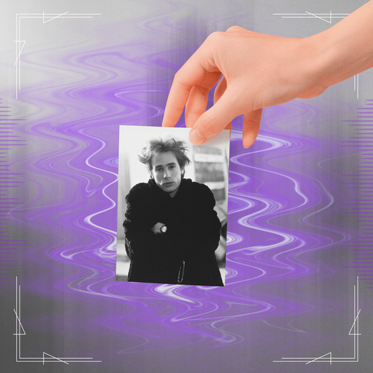 Jeff Buckley Tribute Black & White Retro Sticker