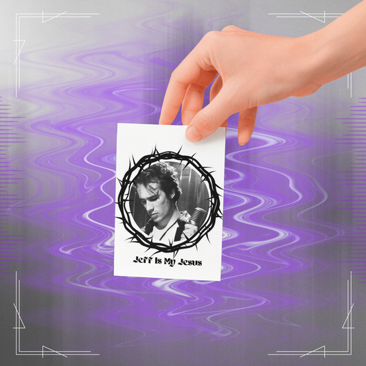 Jeff Is My Jesus 3x3 Kiss-Cut Tribute Sticker