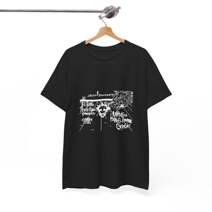 Jeff Buckley Tribute T-Shirt Original Art Grunge Vintage Music Unisex Heavy Cotton Tee