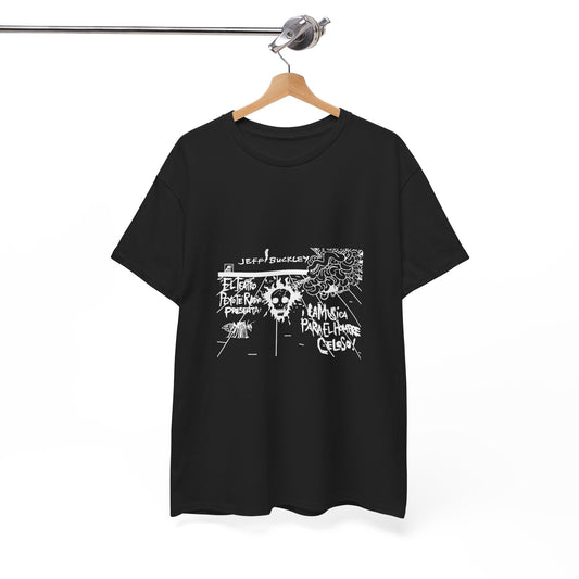 Jeff Buckley Tribute T-Shirt Original Art Grunge Vintage Music Unisex Heavy Cotton Tee