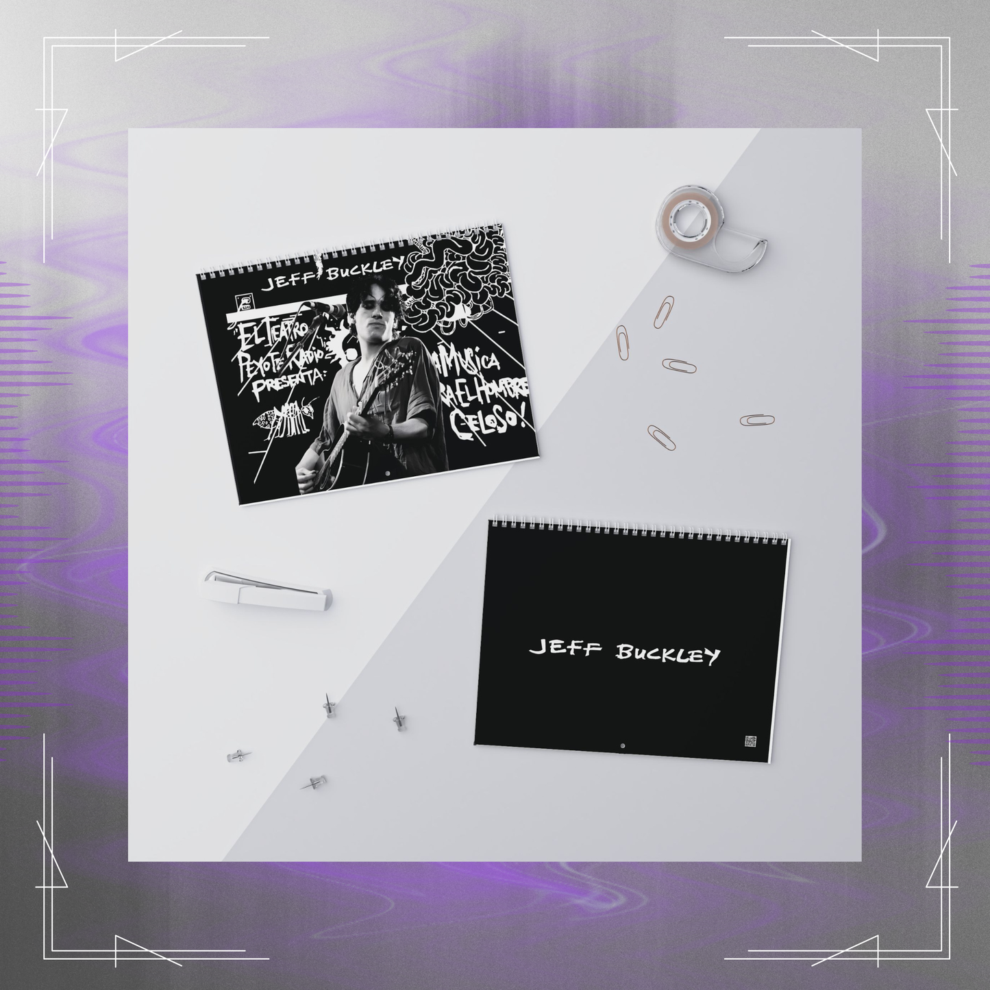 Jeff Buckley Vintage 2026 Wall Calendar Limited Edition