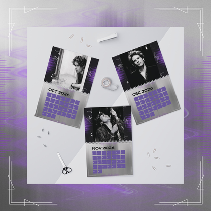 Jeff Buckley Vintage 2026 Wall Calendar Limited Edition